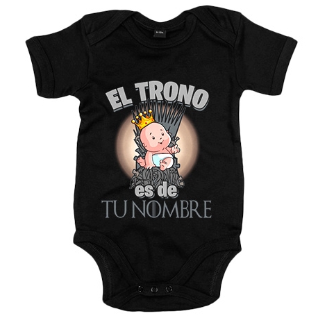 Body bebé Juego de Tronos el trono es de niño personalizable con nombre