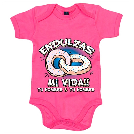 Body bebé endulzas mi vida personalizable con nombre