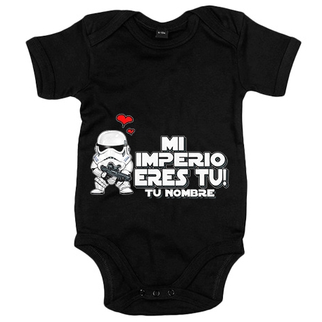 Body bebé Star Wars mi imperio eres tu personalizable con nombre