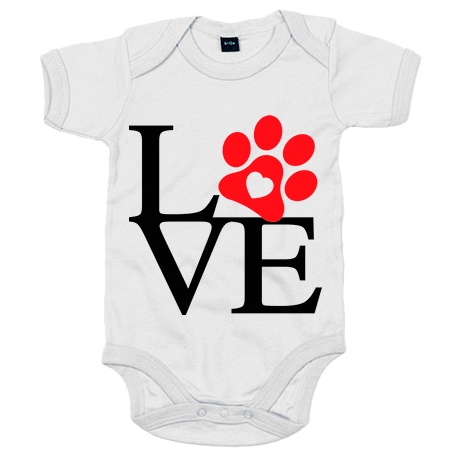 Body bebé Love amor perro animales