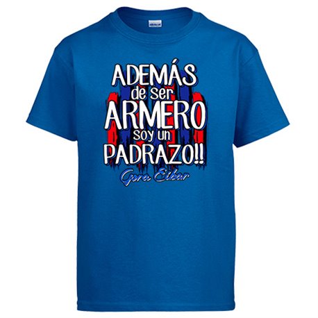 Camiseta además de ser Armero soy un padrazo futbolero de Eibar