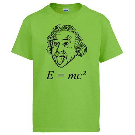Camiseta fórmula Albert Einstein E igual a MC al cuadrado