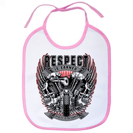 Babero motero Custom Respect Is Earned