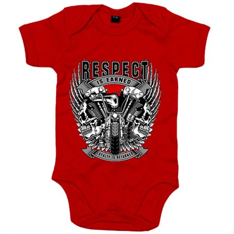 Body bebé motero Custom Respect Is Earned