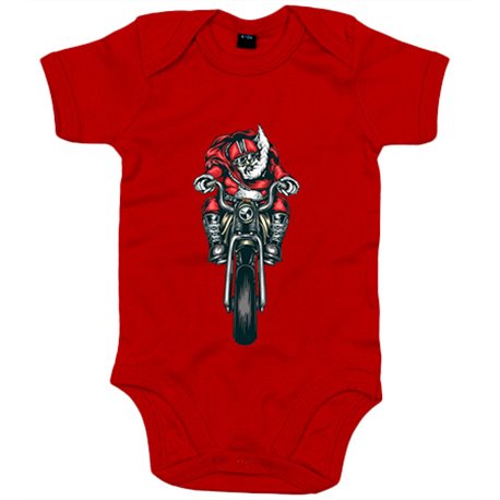 Body bebé motero Papa Noel
