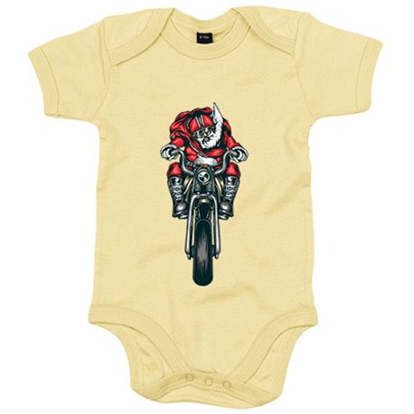 Body bebé motero Papa Noel