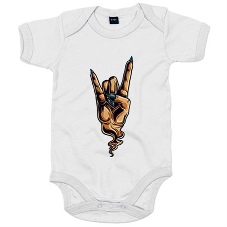 Body bebé mano Cuernos del Diablo