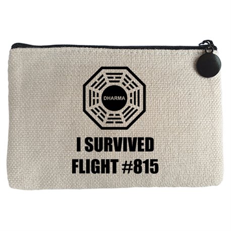 Monedero Lost Perdidos I Survived Flight 815 logo Dharma