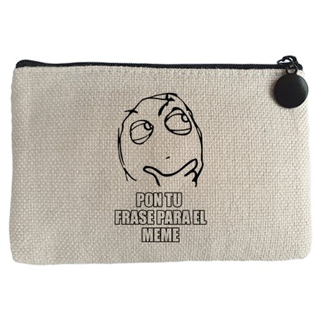 Monedero personalizable con nombre dinos tu frase para el meme
