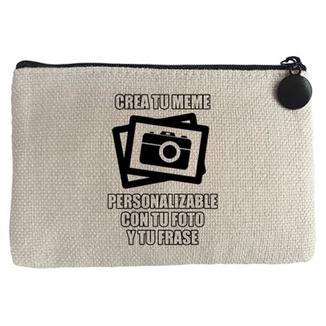 Monedero personalizada con foto y frase crea tu Meme