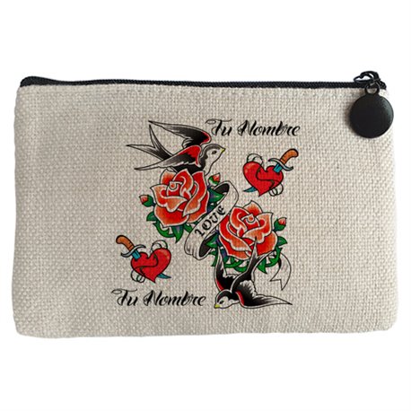 Monedero amor molón rockero cañero personalizable con nombre