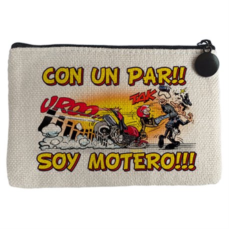Monedero con un par soy motero