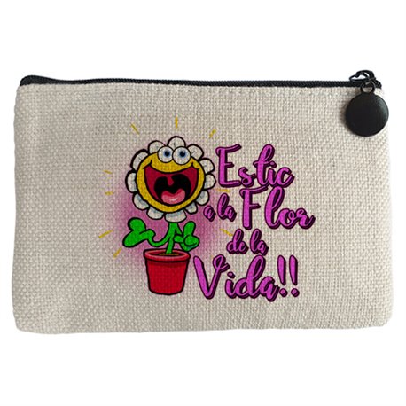 Monedero Estic a la flor de la vida rosa