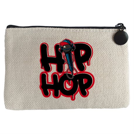 Monedero Hip Hop micrófono