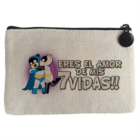 Monedero hombre murciélago Catwoman eres el amor de mis 7 vidas