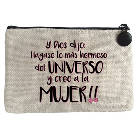 Monedero Hágase lo más hermoso del Universo y creó a la mujer