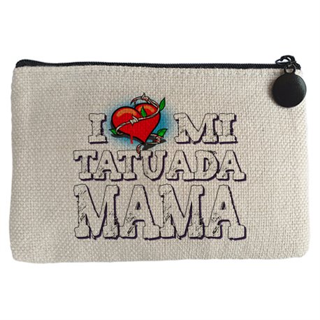 Monedero I Love mi mamá tatuada