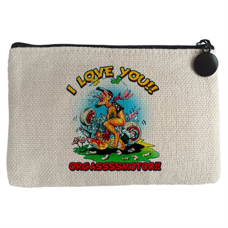 Monedero I Love You Orgasmotor para moteros