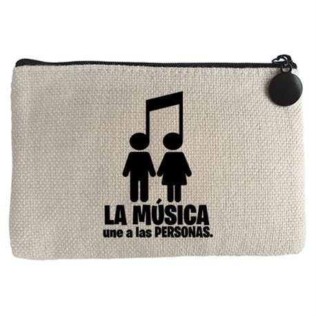 Monedero La música une a las personas pareja chico chica