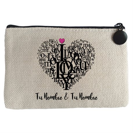 Monedero Love Style personalizable con nombre