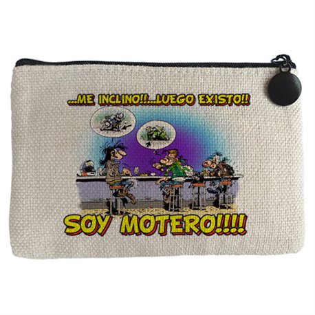 Monedero me inclino luego existo soy motero