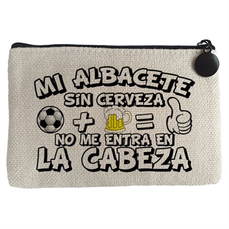 Monedero Mi Albacete sin Cerveza no me entra en la cabeza