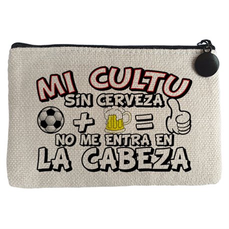 Monedero Mi Cultu sin Cerveza no me entra en la cabeza
