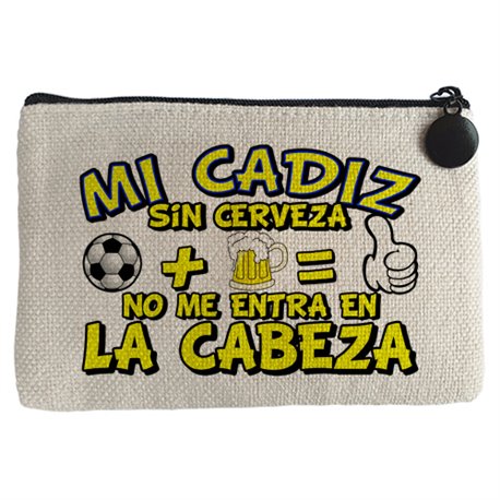 Monedero Mi Cádiz sin Cerveza no me entra en la cabeza