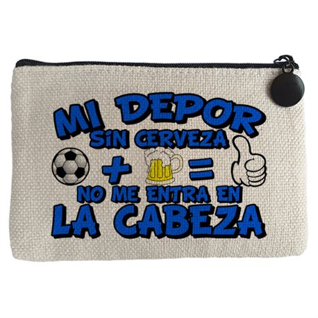 Monedero Mi Depor sin Cerveza no me entra en la cabeza