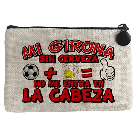 Monedero Mi Girona sin Cerveza no me entra en la cabeza