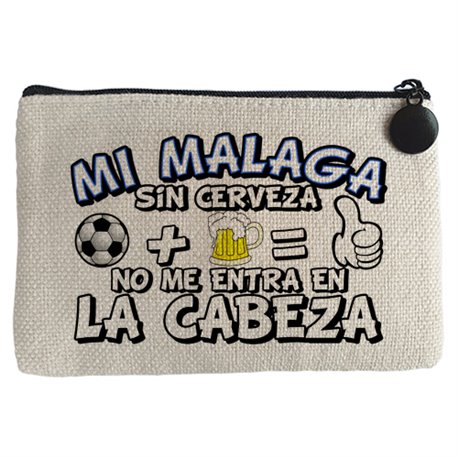 Monedero Mi Málaga sin Cerveza no me entra en la cabeza