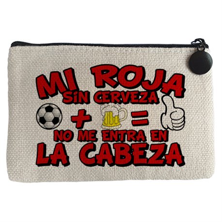 Monedero Mi Roja sin Cerveza no me entra en la cabeza