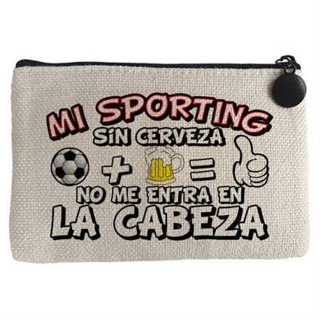 Monedero Mi Sporting sin Cerveza no me entra en la cabeza