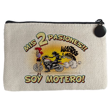 Monedero mis dos pasiones mi moto y mi chica soy motero