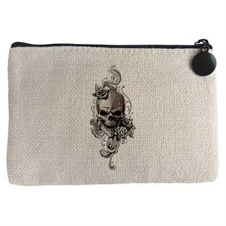 Monedero motero Calavera And Roses