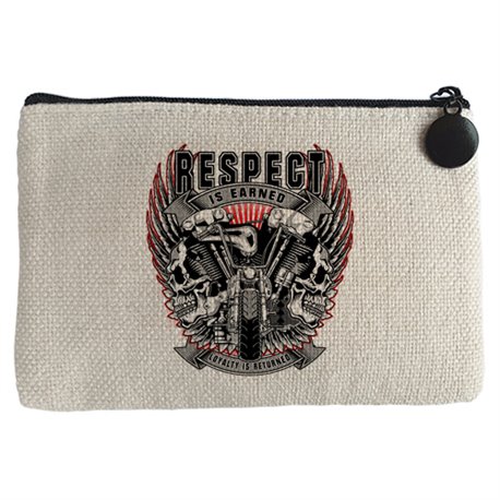 Monedero motero Custom Respect Is Earned