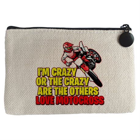 Monedero Motocross I Am Crazy
