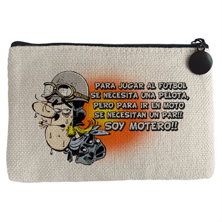 Monedero para ir en moto se necesita un par soy motero