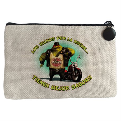 Monedero para moteros los bichos por la noche tienen mejor sabor