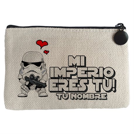 Monedero Star Wars mi imperio eres tu personalizable con nombre