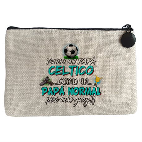 Monedero tengo un papá Céltico como un papá normal pero más guay