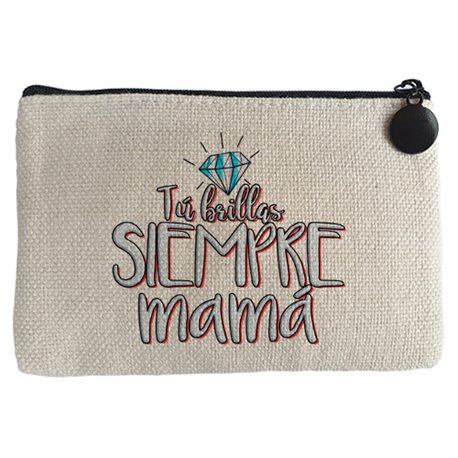 Monedero tú brillas siempre mamá