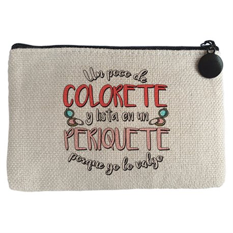 Monedero Un poco de colorete y lista en un periquete