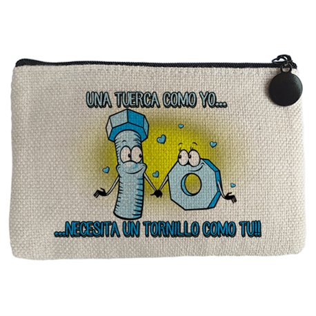 Monedero una tuerca como tu necesita un tornillo como yo frase amor