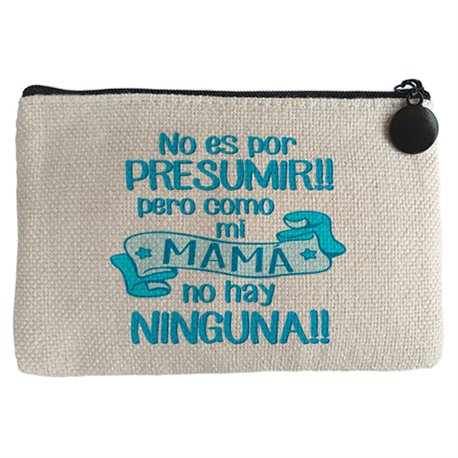 Monedero comi mi mamá no hay ninguna azul