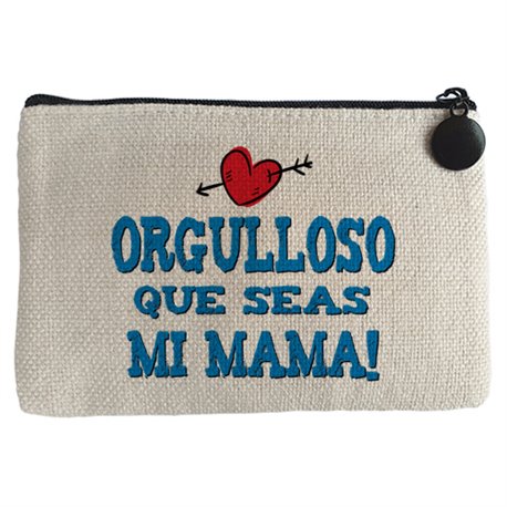 Monedero orgulloso que seas mi mamá azul