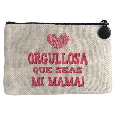 Monedero orgulloso que seas mi mamá rosa