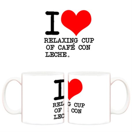 Taza I Love Relaxing Cup Con Leche