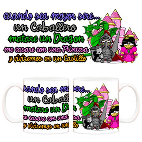 Taza Cuando sea mayor seré un Caballero