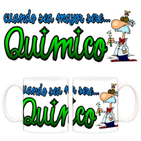 Taza Cuando sea mayor seré químico